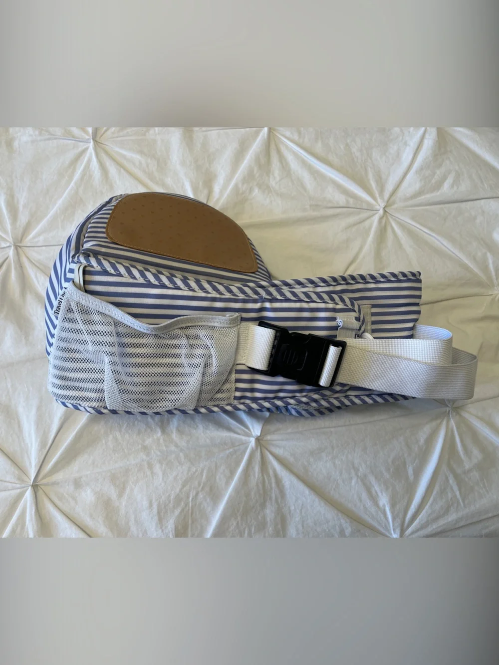 Ushbaby Blue & White Striped Kids Backpack